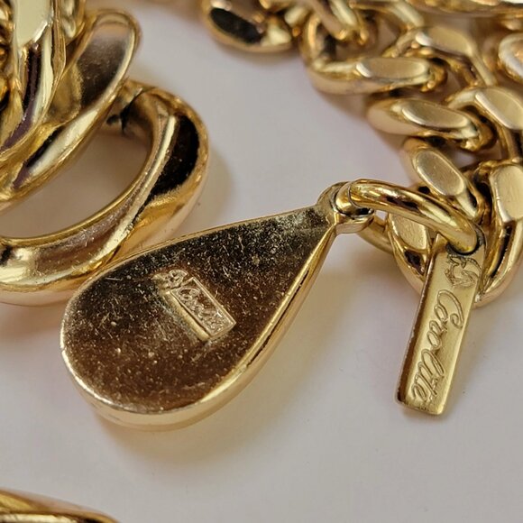 Rare Vintage Coro Pegasus Corolite Gold-tone Choker Necklace - Picture 5 of 6